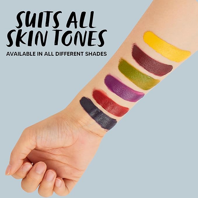 Spooktacular Creations Halloween Makeup Palette 6 Colors, Face Paint Bruise Wheel Stage for Adult Zombie Skeleton Cosplay Costume, SFX Special Effect, Theme Party, 0.35 oz