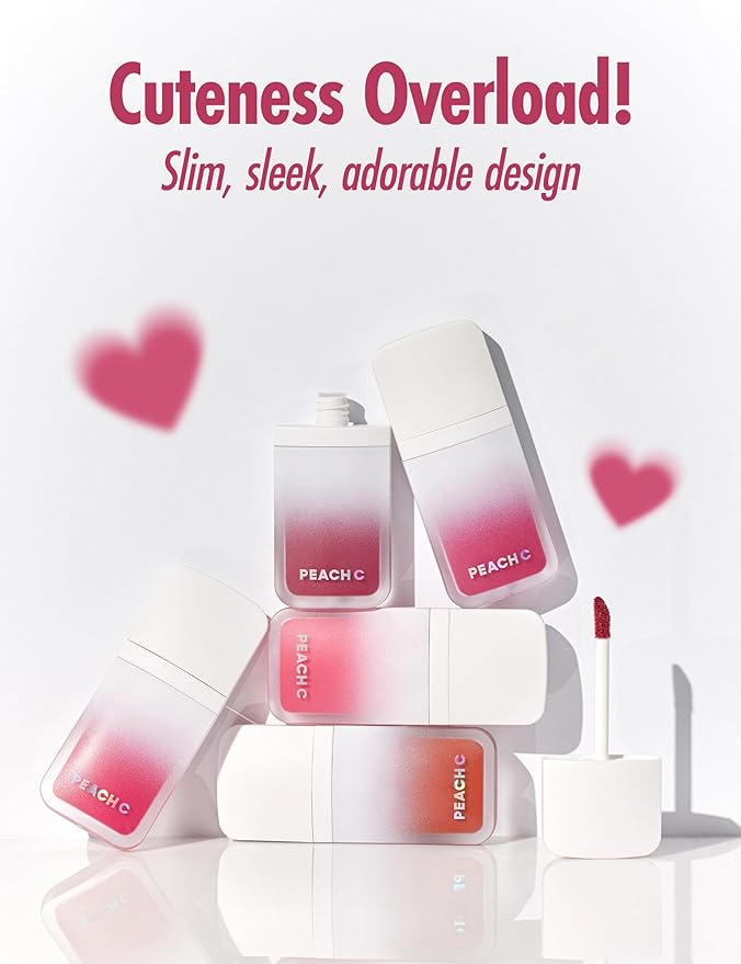 Peach C Blurry Filter 05 Analog Rosy Korean Lip Stain Marker | Matte Korean Lip Tint Long Lasting w/Soft Blur Finish| Comfortably Light & Long Lasting Lip Tint |Smooth Lip tint Stain 0.21 Fl Oz