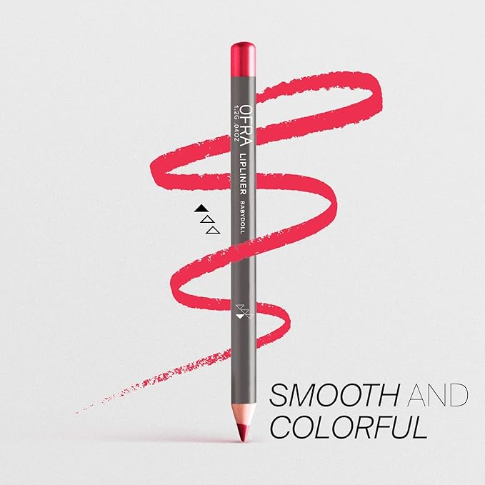 OFRA Lipliner Pencil - Baby Doll | Lipliner for Defining & Shaping Lips | Smooth, Precise Application | Long-Lasting Wear Lipliners | Creamy, Glide-On Formula for All-Day Perfection | 0.04oz