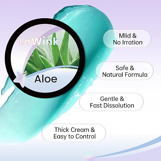 Eyelash Glue Remover Cream 5g Professional Grade Lash Adhesive Remover Sensitive Skin Lash Glue Remover Quickly and Low Irritation Lash Remover Eyelash for Salon Lash (Aloe)