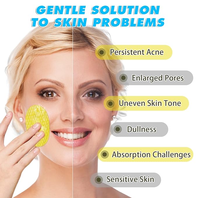 Turmeric Cleansing Pads Kojic Acid Turmeric Cleansing Pads, Face Turmeric & Kojic Acid Pads for Dark Spots, Glow Up Acne Scars, Unclog Pores, Enriched Vitamin C,Gentle & Non-Irritating