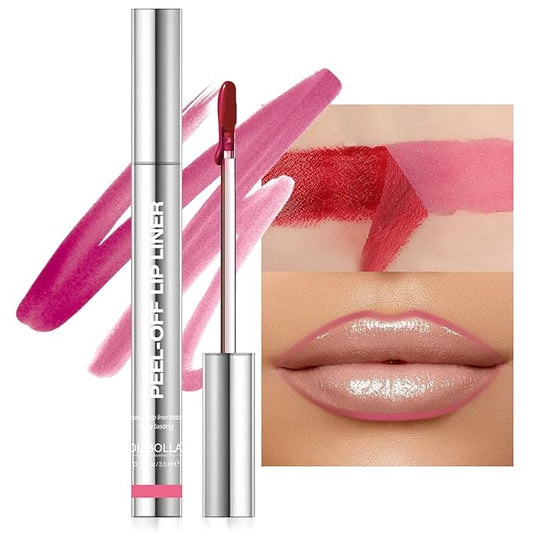 Lip Stain Peel Off, Mauve Lip Liner Stain Peel Off Tattoo Matte Lip-tint, Long Lasting, Waterproof, Transfer-proof, Moisturizing, Easy to Use, Highly Pigmented Color for All Skin Types (#00)