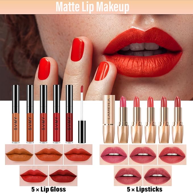 Makeup Set for Women, Travel Makeup Set for Teens & Adults, Makeup Kit for Beginners & Professionals, Makeup Gift Set for Girls, Eyeshadow Palette, Lip Gloss, Make up Set, Face & Eye Make up