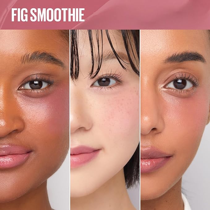 Kaja Cheek & Lip - Dewy Bar 04 Fig Smoothie Sorbet | Creamy Blusher and Balm Multi-Stick, 45% Moisturizing Oil, Apple Extract, Vitamin-Hyaluronic Acid Infused, High Shine, 10g