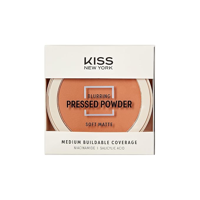 Soft Matte Pressed Powder, Blurring Poreless Face Powder Makeup, Medium Coverage Setting Powder Infused with Salicylic Acid & Niacinamide, Clean Beauty (Classic Tan, 0.28 Ounce)