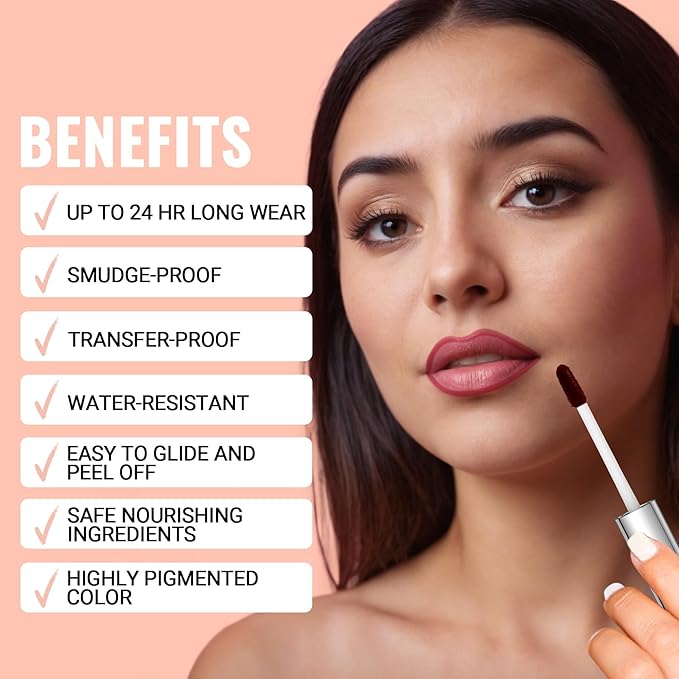iMethod Peel Off Lip Stain - Rose, Long Lasting, Natural, Waterproof