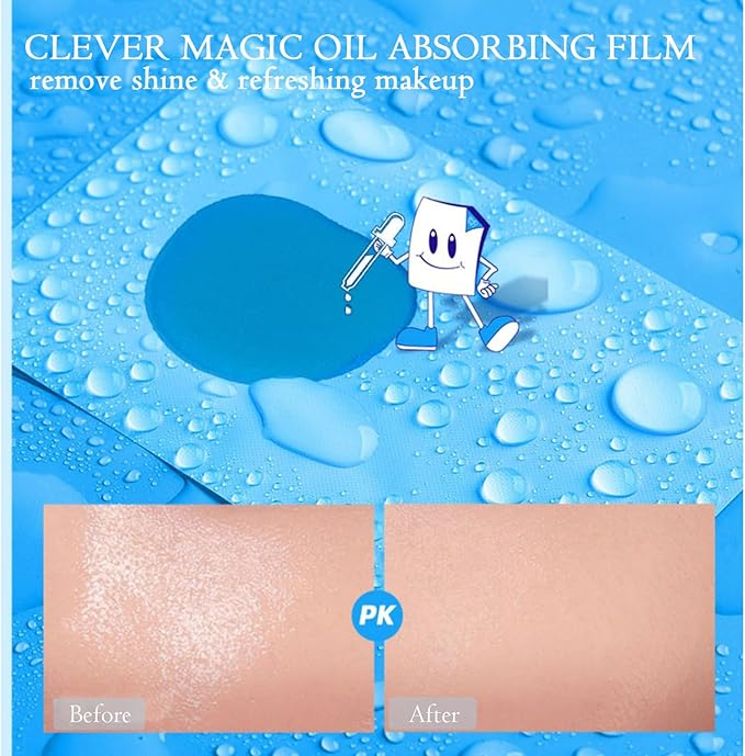 Oil Blotting Sheets for Face,Face Oil Absorbing Oil Blotting Paper for Oily Skin, Portable Oil Wipes Pink& Makeup-Friendly (50 Sheets)