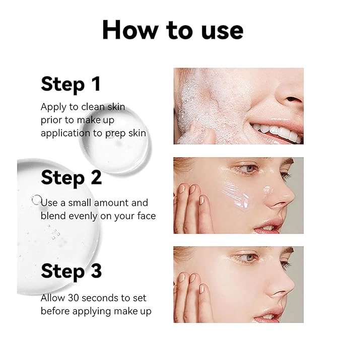 Hydrating Face Primer, Smooth Skin Base Primer for Oil Control & Long-lasting Moisturize, Pores Fine Lines Minimizer Foundation Primers for All Type, #03