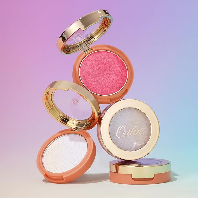 Oulac Light Blush For Cheeks Makeup for Natuural Radiant Look 14 One More Time F14 Blue Moon