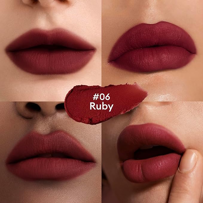ITY Velvet Matte Finish Lip Stain in Ruby, Gel Lip Balm for Lip Repair for Makeup Premier Bundle