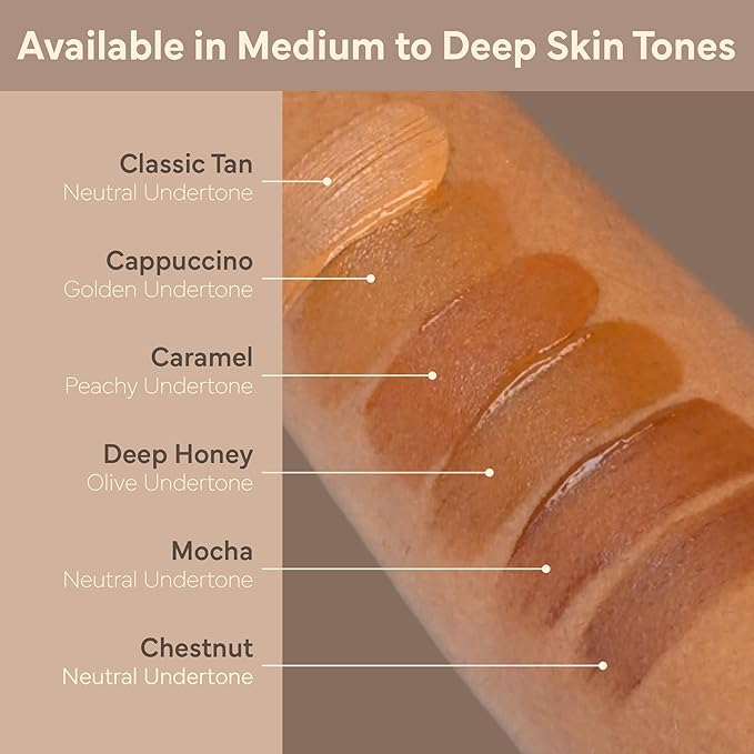 Tinted Moisturizer with SPF 32 PA+++ (Caramel), 12 Hour Hydrating Sunscreen for Face, No White Cast, Natural Radiant Finish, Medium Coverage, With Hyaluronic Acid, Vitamin E, Peptide