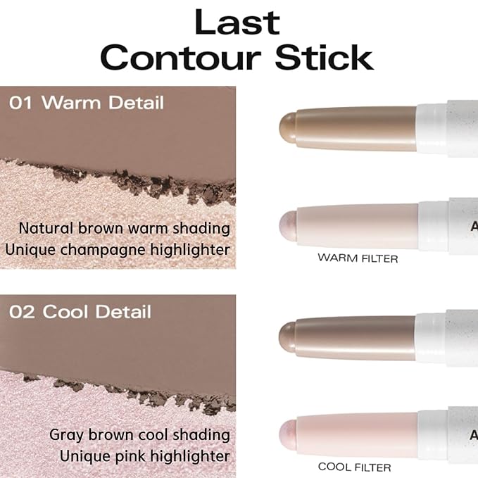BBIA Last Blush (10 CASHEW NUT BLOSSOM) + Last Contour Stick (01 WARM DETAIL) BUNDLE SET