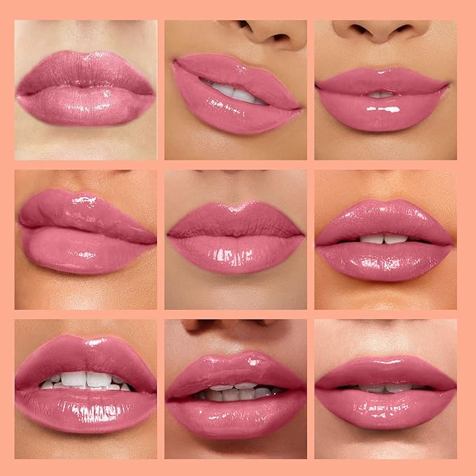 Hydrating Lip Glow Oil - Moisturizing Tinted Lip Gloss Plumping Nourishing Non-sticky Long Lasting Lip Stain with Cherry Oil 0.27 fl.oz (Cherry)