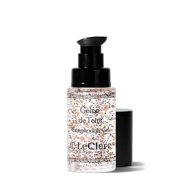 T. LeClerc Tinted Moisturizer Complexion Gel Face, Body Foundation Tint Veil Gel Lightweight, Fresh Texture Soothes Skin Encapsulated Sun 1 oz.