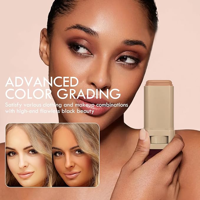 Foundation Stick Beauty Balm Serum Boosted Skin Tint, Solid Tinted Moisturizing Serum Contour Stick Foundation Face for Women,Splendor Boosted Skin Tint Balm