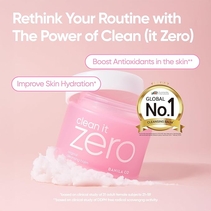 BANILA CO Clean It Zero Original Double Cleanse Set | Original Cleansing Balm 180ml + Foam Cleanser 150ml | Vegan Korean Face Wash for All Skin Types