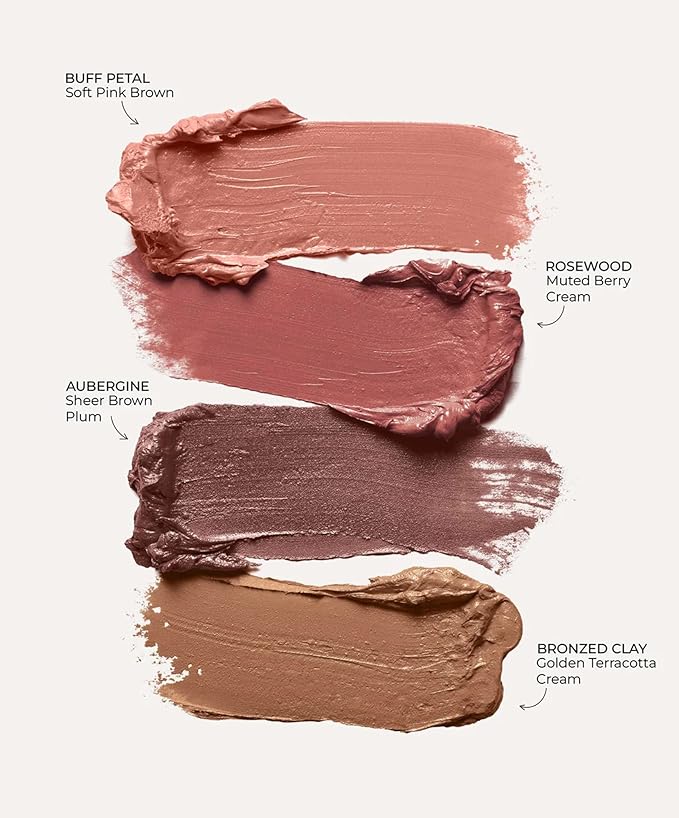 FITGLOW Beauty - Ceremide Cream Lip + Cheek Palette | Vegan, Woman-Owned Clean Beauty (Buffed Glow)