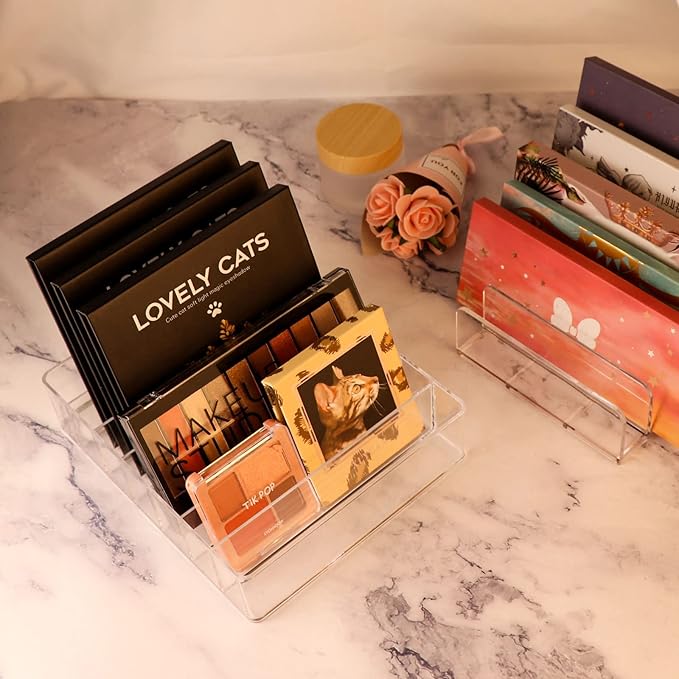 Makeup Organizer, Compact Makeup Palette Organize, for Bathroom Countertops, Vanities, Cabinets, Sleek Modern Cosmetics Storage Solution for - Eyeshadow Palettes, Contour Kits, Blush