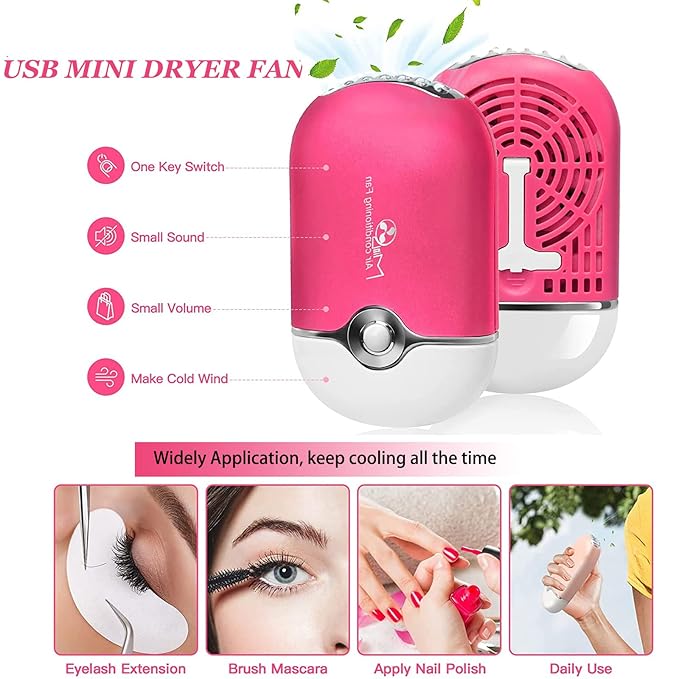 Lash Shampoo for Lash Extensions Eyelash Extension Cleanser with USB Lash Fan,60ml Lash Mousse,Mascara Brush,Nose Blackhead Facial Cleaning Brush and Wash Bottle for Eye Makeup Remover (Rose)