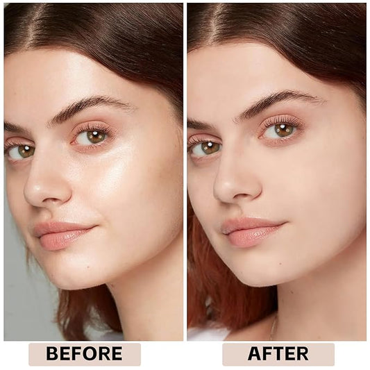 Boobeen Oil Control Face Pressed Setting Powder Compact, 24 Hour Long Lasting Translucent Setting Powder, Lightweight Matte Foundation Makeup for Conceal Pores and Lines With Puff and Mirror