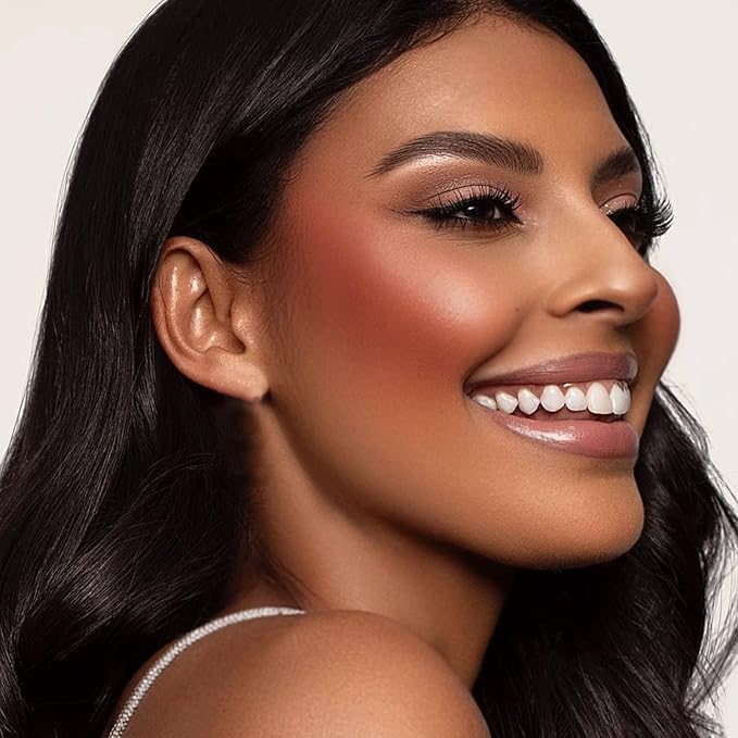 Boobeen Powder Blush Matte Single Color Blush, Pressed Blush Face Makeup Blusher High Pigment Blush for Colorful, Long-wear Glow, Natural Flush Tint for Cheeks (C07)