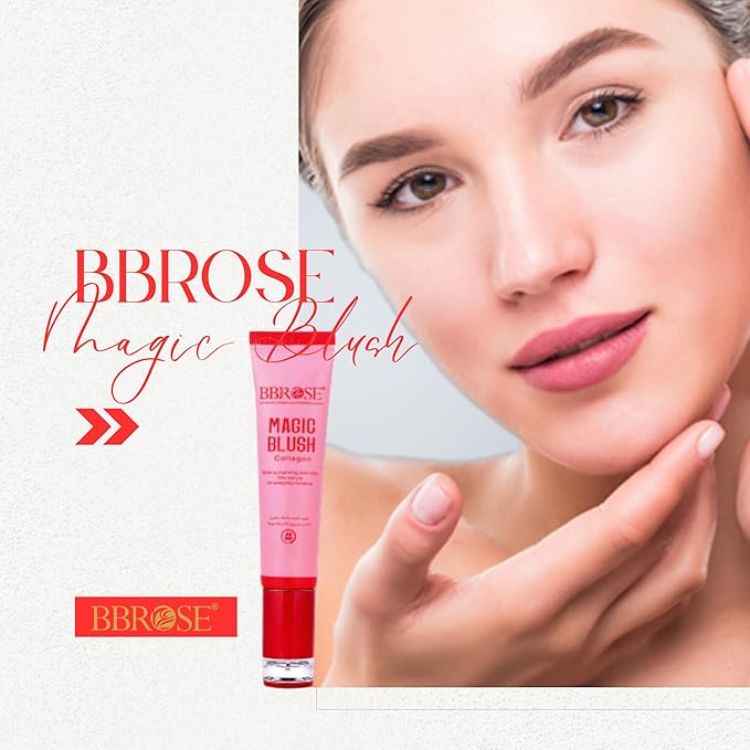 Magic Blush Collagen 30ml – Anti-Aging Liquid Blush with Collagen for Cheeks & Lips, Hydrating & Buildable Coverage, Long-Lasting Vegan Makeup for Natural Radiant Glow