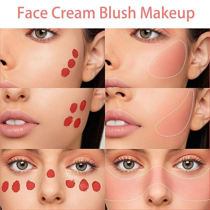 Blush Beauty Wand - Matte Face Contour Wand with Cushion Applicator, Creamy Liquid Blush Stick, Blendable Rouge, Cruelty-Free, 105 Ardour, Brownish Red