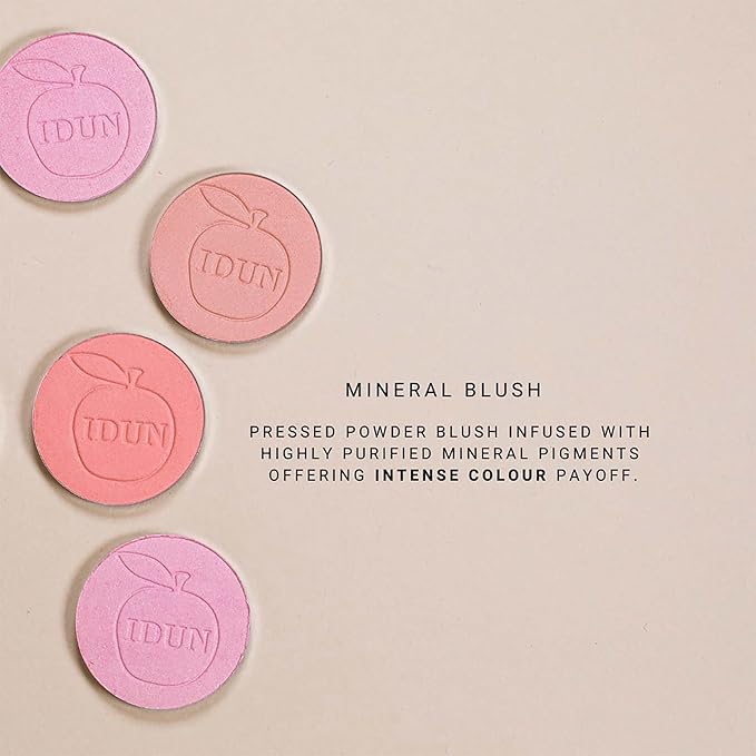Mineral Blush - Pressed Powder - Glides On Smoothly - Offering Intense Color Payoff And Naturally Healthy Skin - Smultron - 0.18 Oz, Peach Pink, (I0096081)