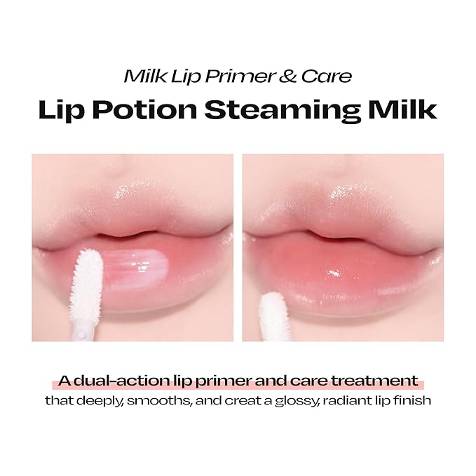 Lip Potion Aqua Glow No.1 Lemon Balm + Steaming Milk | Hydrating Tint & Lip Primer Set