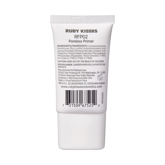 Ruby Kisses Face Primer Pore Minimizing Makeup Base Primer for Face, Face Primer for All Skin Types, Shine Fills in Pores and Fine Lines