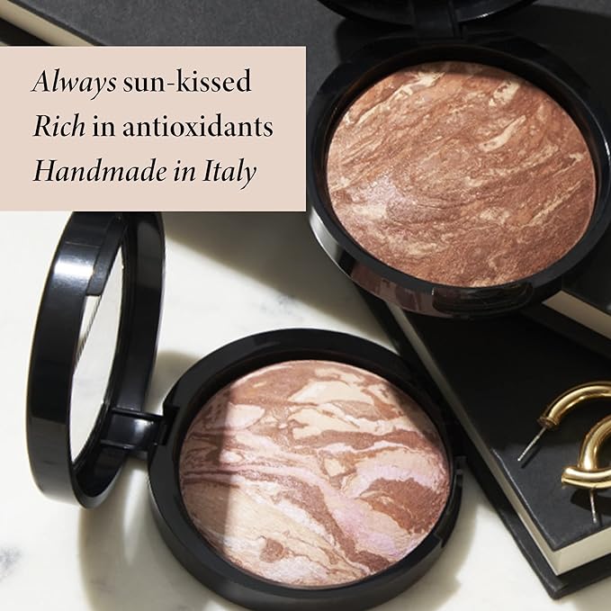 Baked Bronze-N-Brighten, Fair + Blush-n-Brighten, Pink Buttercream + Dual-Ended Blush & Bronzer Brush