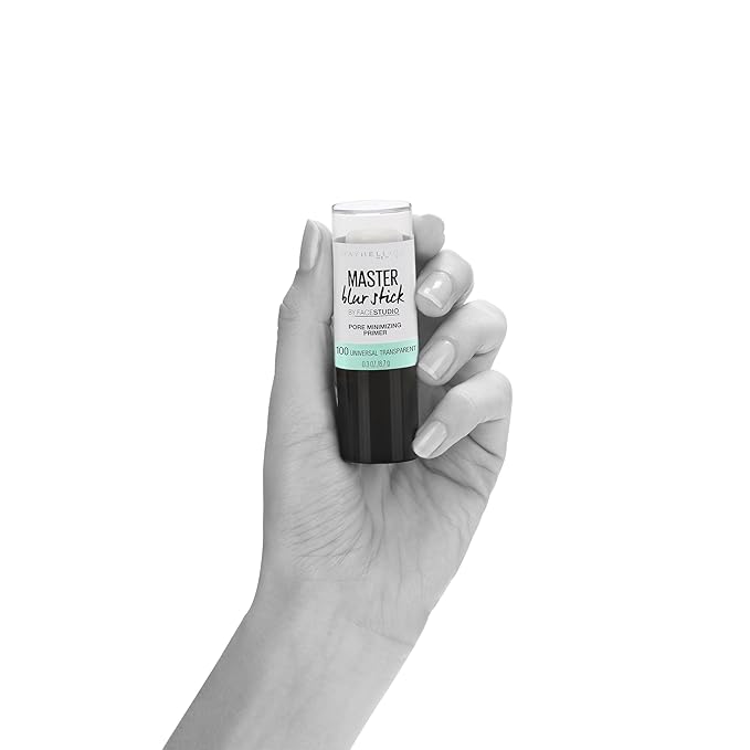 Maybelline New York Facestudio Master Blur Stick Primer Makeup, Universal Transparent, 0.3 oz.