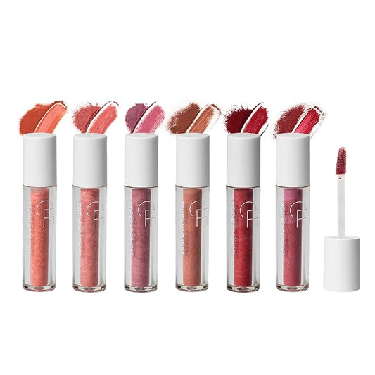 CLE Cosmetics Melting Lip Powder Mini Set of 6 - Lip Tint (Vegan, Cruelty Free, Paraben-Free) with Long-Lasting, Weightless Lip Stain, Usable on Lips, Eyes and Cheeks, Matte Finish, Travel Size