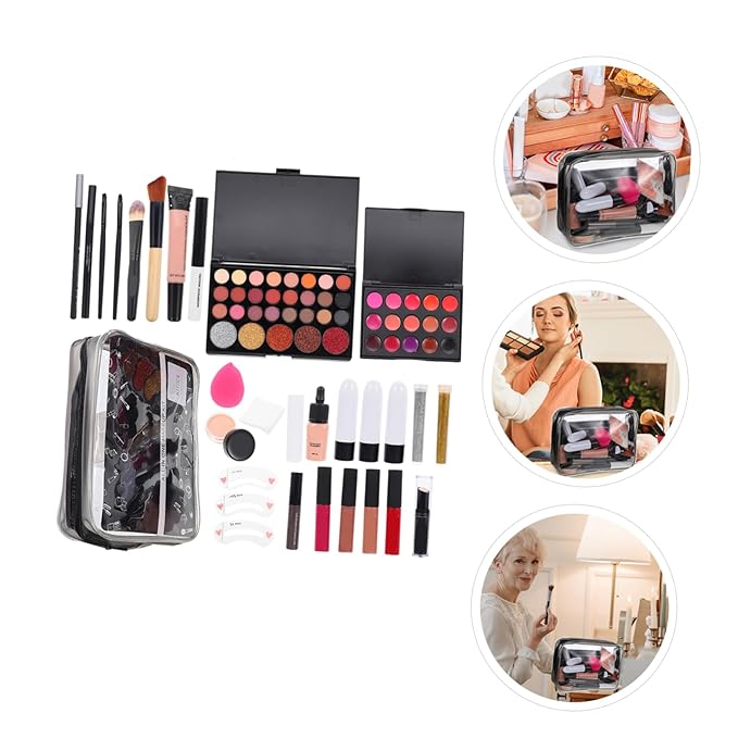1 Set women's makeup set Eyebrow Pencil All-in-one Makeup Kit Makeup Multi- Makeup Kit Professional Foundation Cosmetics Supplies One-piece student mascara