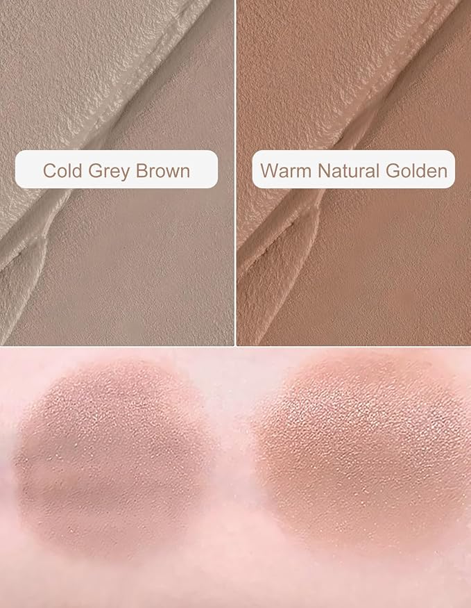 Warm Toned Bronzer Stick Blendable Smooth Cream Contour Matte Finish Lightweight Face Shaping Makeup Natural Contouring Pen Long Lasting Non-greasy Portable Travel Size, Warm Natural Golden