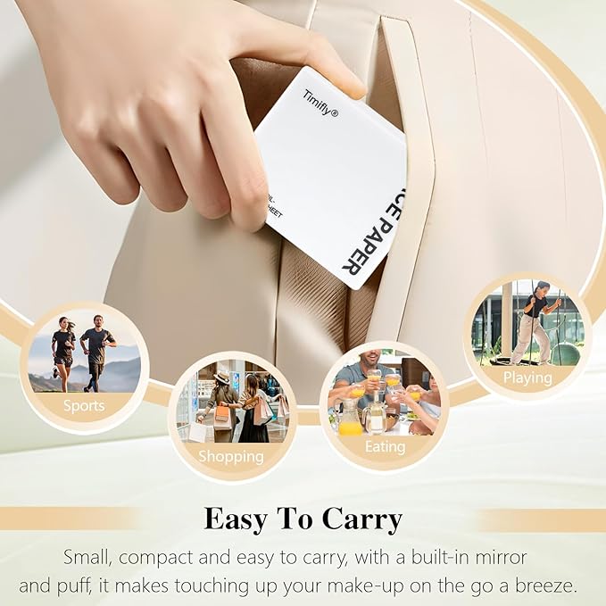 Facial Blotting Papers with Organizer, 1000 pieces Gardenia oil blotting sheets, long-lasting oil control (Cape Jasmine)