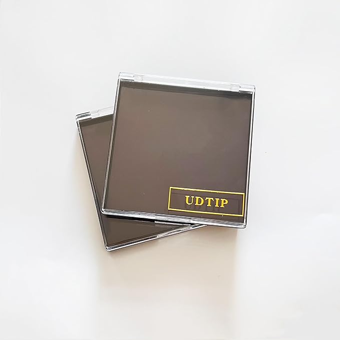 2Packs Square Shape Empty Magnetic Makeup Palette Empty Storage Box for Eyeshadows,Powders,Blushers 4.01 x 3.89'' with 20pcs Metal Stickers