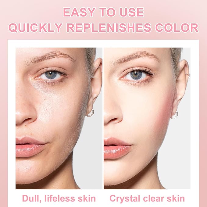 Airbrush Blush Spray Makeup For Cheeks, Silky Mist Blush Spray Face Cheek, Natural Matte Pink Skin, Waterproof Long Lasting Dewy Makeup, Moisturizing Lightweight Blendable (Chill)