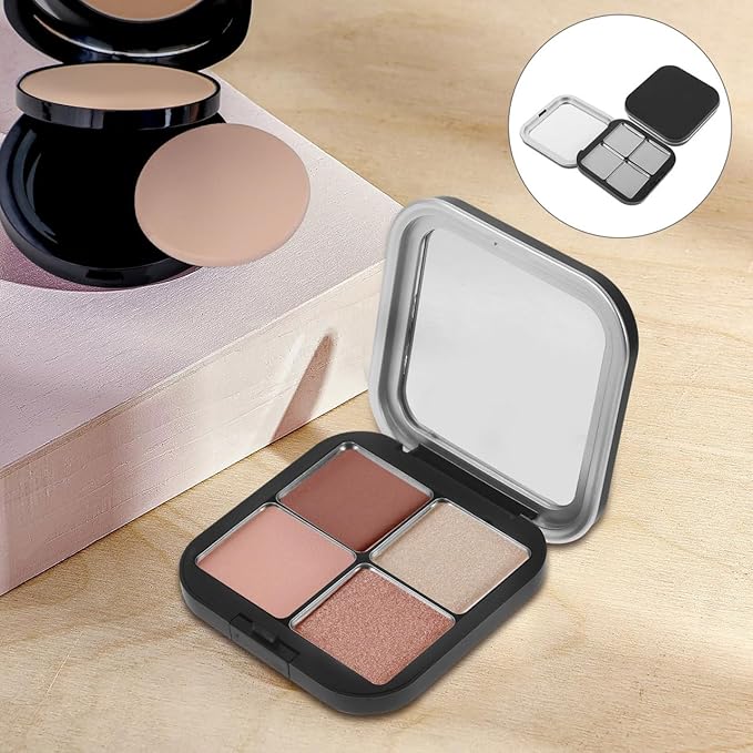 Empty Lipstick Palette Magnetic Eyeshadow Palette Makeup Foundation Blush Container with Mirror for Women
