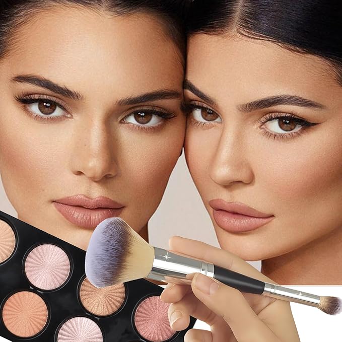 Professional Makeup Cream Blush Contour Palette, Joyeee 8 Colours Concearler Full Coverage & Makeup Brush Set Contour Concearler Palette Contouring Face Make Up Gift for Women Girls