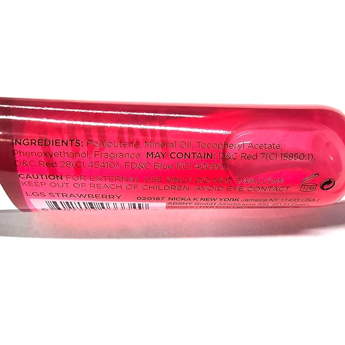 5 Pack Lip Gloss Set of Lip Gels - Clear, Watermelon, Strawberry, Cherry, and Bubble Gum Hydrating Lip Glosses with Vitamin E