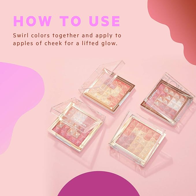 FLOWER BEAUTY Pyramids Cheek, Color (Peach Glow)(Pack of 1)