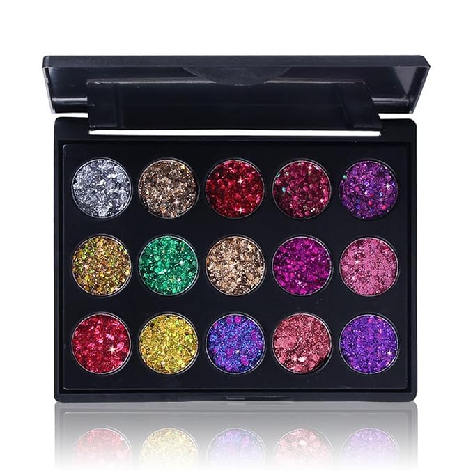 Makeup Sets, Multifunction Makeup Palettes with Mirror, 90 Eyeshadows/Compact Powder/Sequins/Bronzing Powder/Highlighter/Lip Color, Makeup kit for women full kit - #B(Orange Blush)