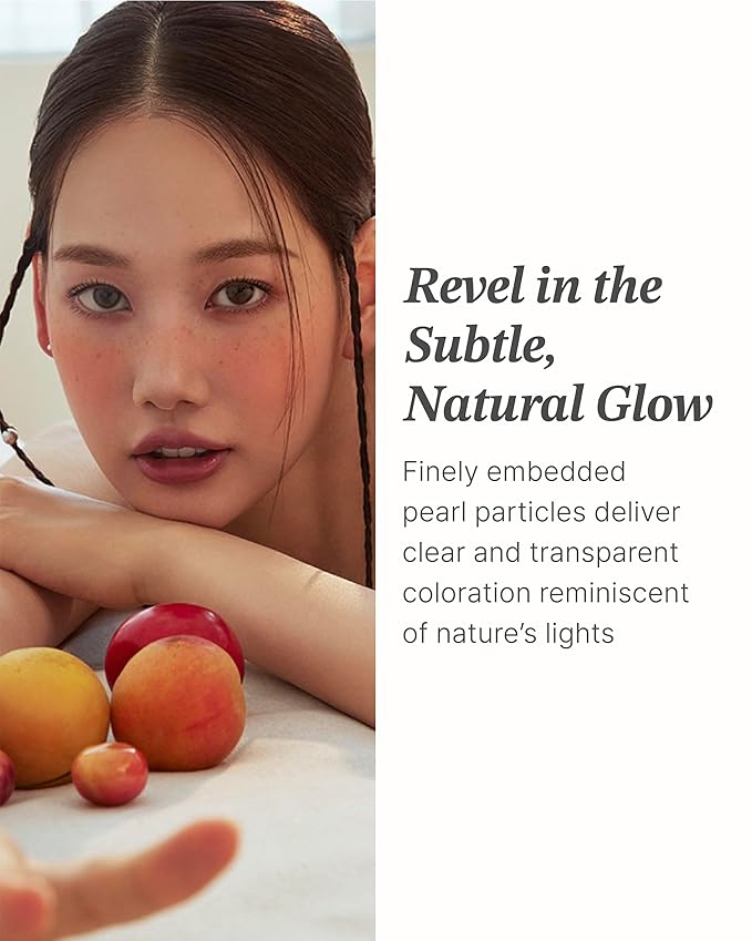Glint Baked Blush (Melon Bite, 0.08oz) - Long-Lasting, All-Day Face Blush Powder for a Natural Look. Korean Skin Care, Korean Makeup. Blendable Color for Eyes, Cheeks & Body.
