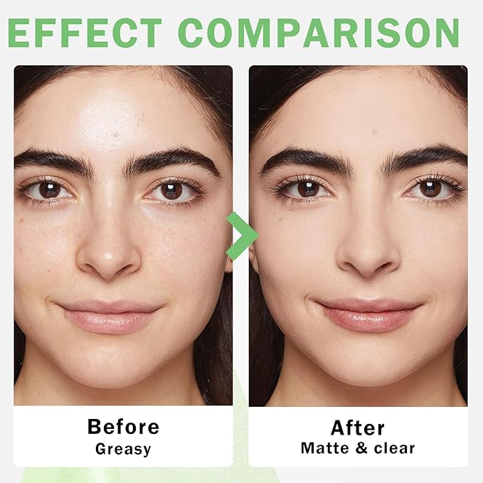 Oil Blotting Sheets for Face Blotting Paper for Oily Skin,Oil Control Film,Face Oil Absorbing Sheets with Makeup Puff and Portable Mirror Case (200 Sheets)