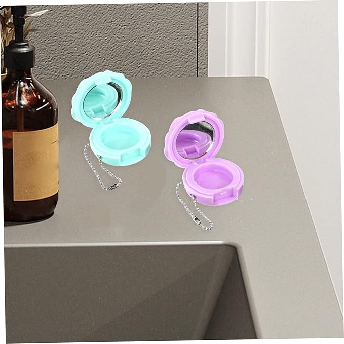 4Pcs Refillable Empty Eyeshadow and Lipstick Cases Versatile Makeup Containers for Depotting Cosmetics for Women and Girls