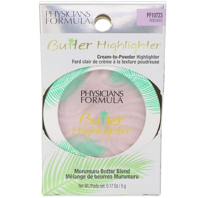 Physicians Formula Murumuru Butter Highlighter Makeup Face Powder Make Up, Iridescence, Dermatologist Approved,