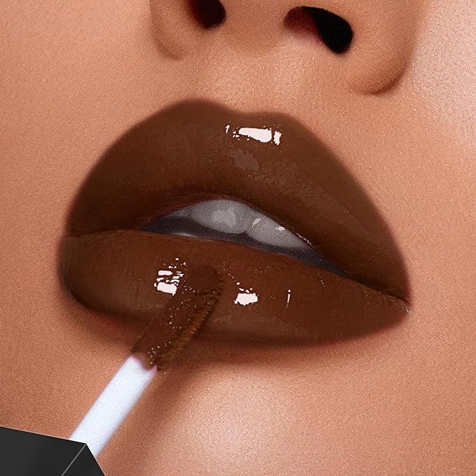 Hydrating Lip Gloss, High Shine for Plumper Looking Lips, Natural Gloss Finish with Moisturizing Texture, Long Lasting for Hours 21# DIRTY