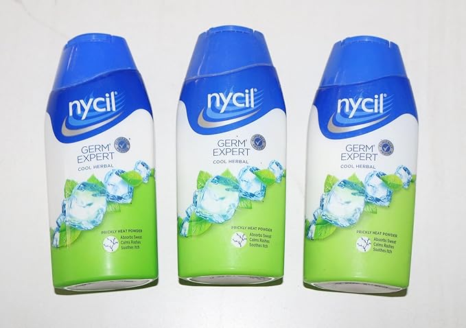 3 x Nycil Cool Herbal Talcum Powder - 50g