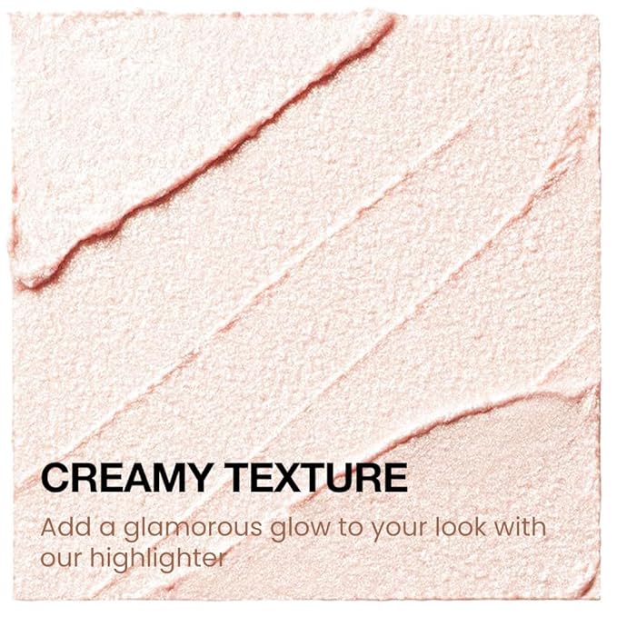 Pearl Pink Shimmer Glitter Highlighter Makeup Contour Powder, Silver Glitter Face Illuminator (03#, rectangle)